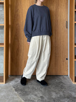 OTOAA / GARMENT DYE SWEAT CREW NECK (GRAPHITE)
