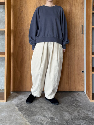 OTOAA / GARMENT DYE SWEAT CREW NECK (GRAPHITE)