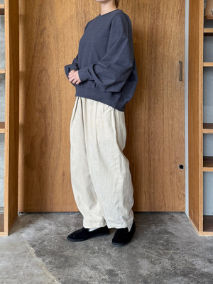 OTOAA / GARMENT DYE SWEAT CREW NECK (GRAPHITE)