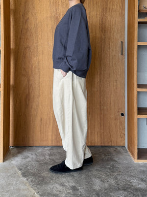OTOAA / GARMENT DYE SWEAT CREW NECK (GRAPHITE)