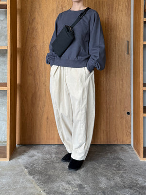 OTOAA / GARMENT DYE SWEAT CREW NECK (GRAPHITE)