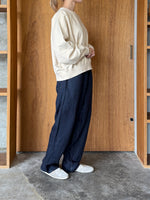 OTOAA / GARMENT DYE SWEAT CREW NECK (BUTTER)
