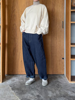 OTOAA / GARMENT DYE SWEAT CREW NECK (BUTTER)