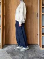 OTOAA / GARMENT DYE SWEAT CREW NECK (BUTTER)