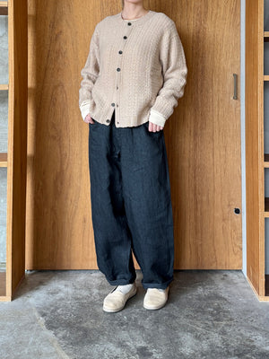 Vlas Blomme / KL Denim テーパードパンツ(Black)