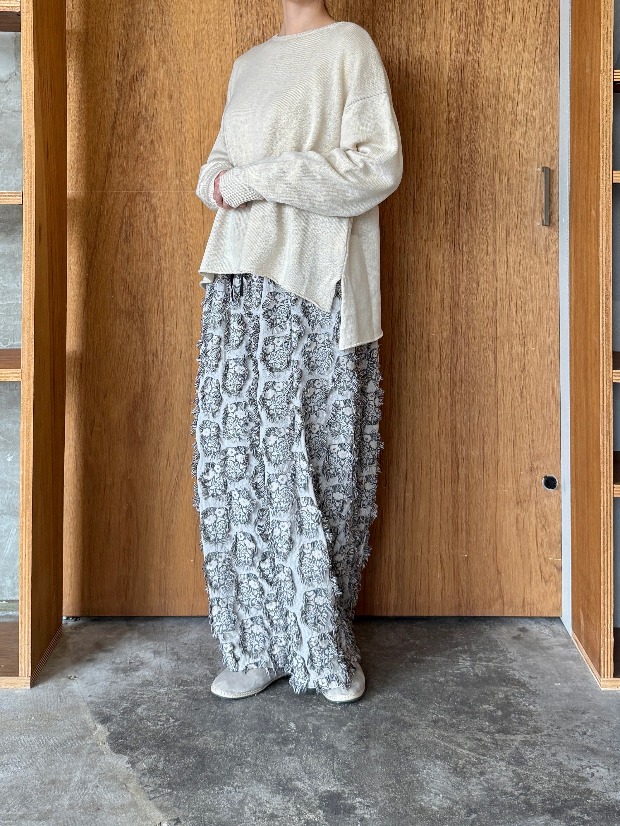suzuki takayuki / knitted pullover（ivory）