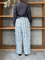 qiri / mix yarn jacquard gather pants（ミント）