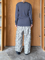 OTOAA / GARMENT DYE TEREKO CREW NECK (GRAPHITE)