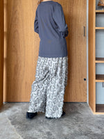 OTOAA / GARMENT DYE TEREKO CREW NECK (GRAPHITE)