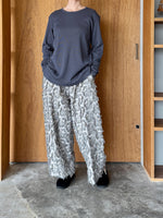 OTOAA / GARMENT DYE TEREKO CREW NECK (GRAPHITE)