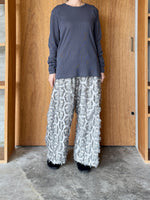 OTOAA / GARMENT DYE TEREKO CREW NECK (GRAPHITE)