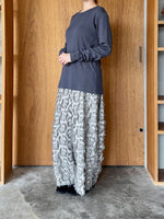 OTOAA / GARMENT DYE TEREKO CREW NECK (GRAPHITE)