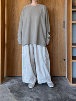 TISSU / オーガニックコットンパイル クルーネックPO（グレージュ）