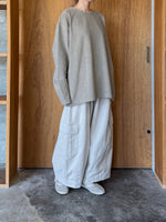 TISSU / オーガニックコットンパイル クルーネックPO（グレージュ）