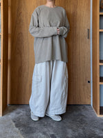 TISSU / オーガニックコットンパイル クルーネックPO（グレージュ）