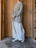 TISSU / オーガニックコットンパイル クルーネックPO（グレージュ）