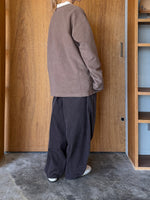 TISSU / オーガニックコットンパイル  クルーネックPO（モカ）