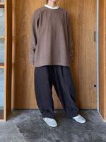 TISSU / オーガニックコットンパイル  クルーネックPO（モカ）