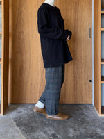 TISSU / オーガニックコットンパイル クルーネックPO（クロ）