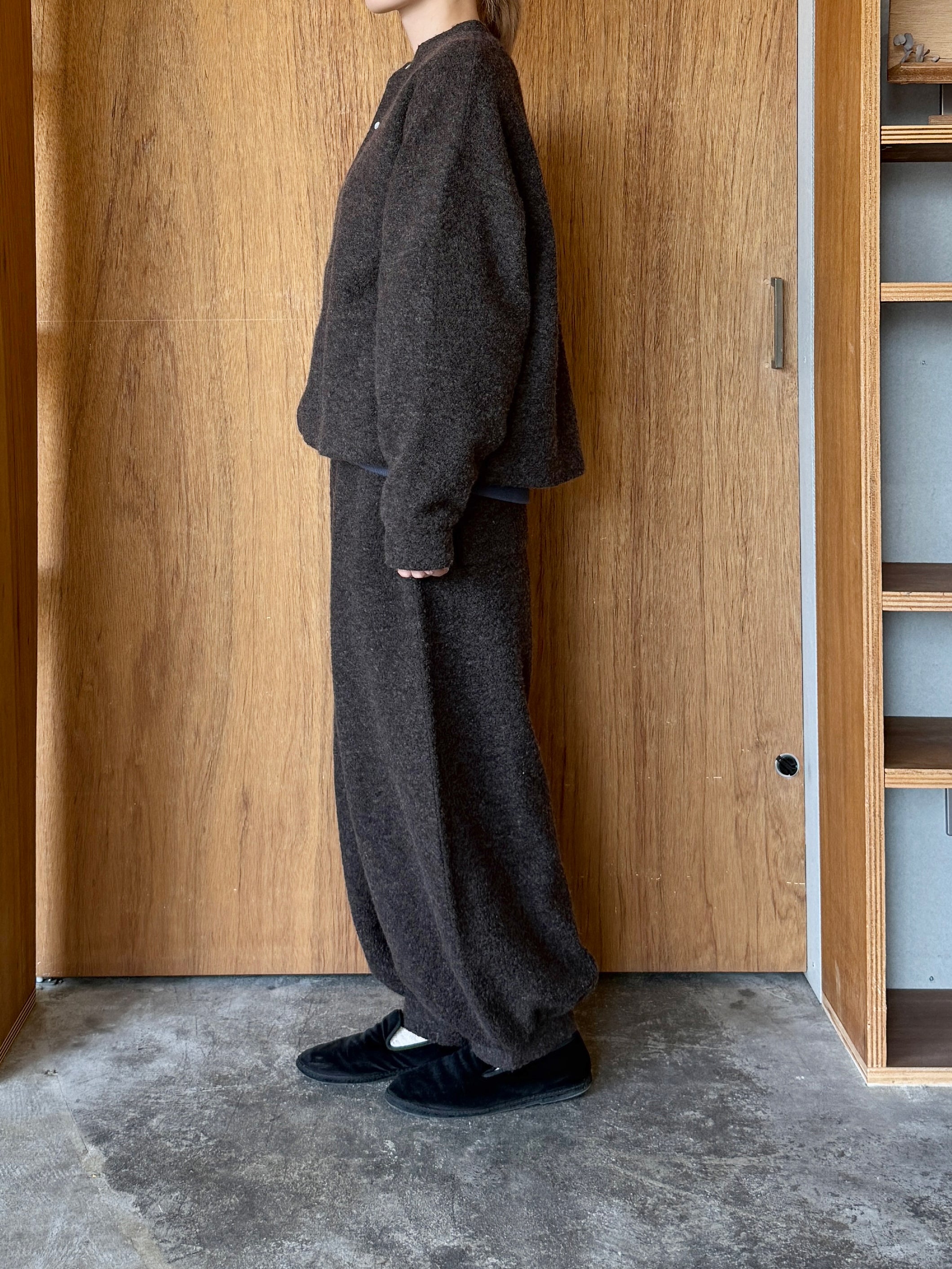 UNIVERSAL TISSU / リサイクルウールパイル イージーバルーンPT（ブラウンパイル）