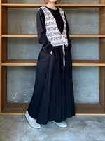 qiri / mix yarn jacquard vest (ピンク)