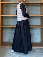 qiri / mix yarn jacquard vest (ピンク)