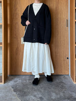 TISSU / クォーターニット Vネックカーディガン（クロ）