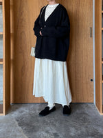 TISSU / クォーターニット Vネックカーディガン（クロ）