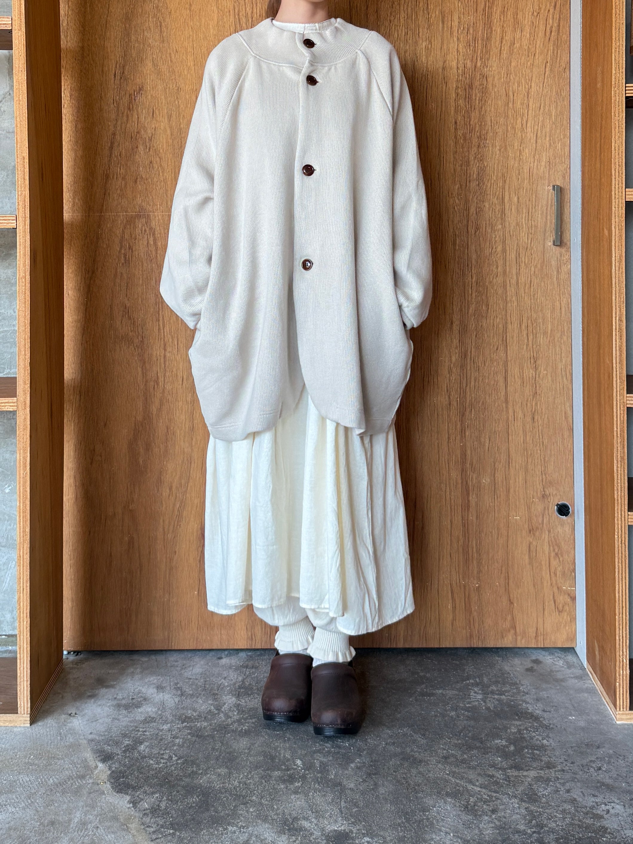 TISSU / クォーターニット コクーンカーディガン（アイボリー）