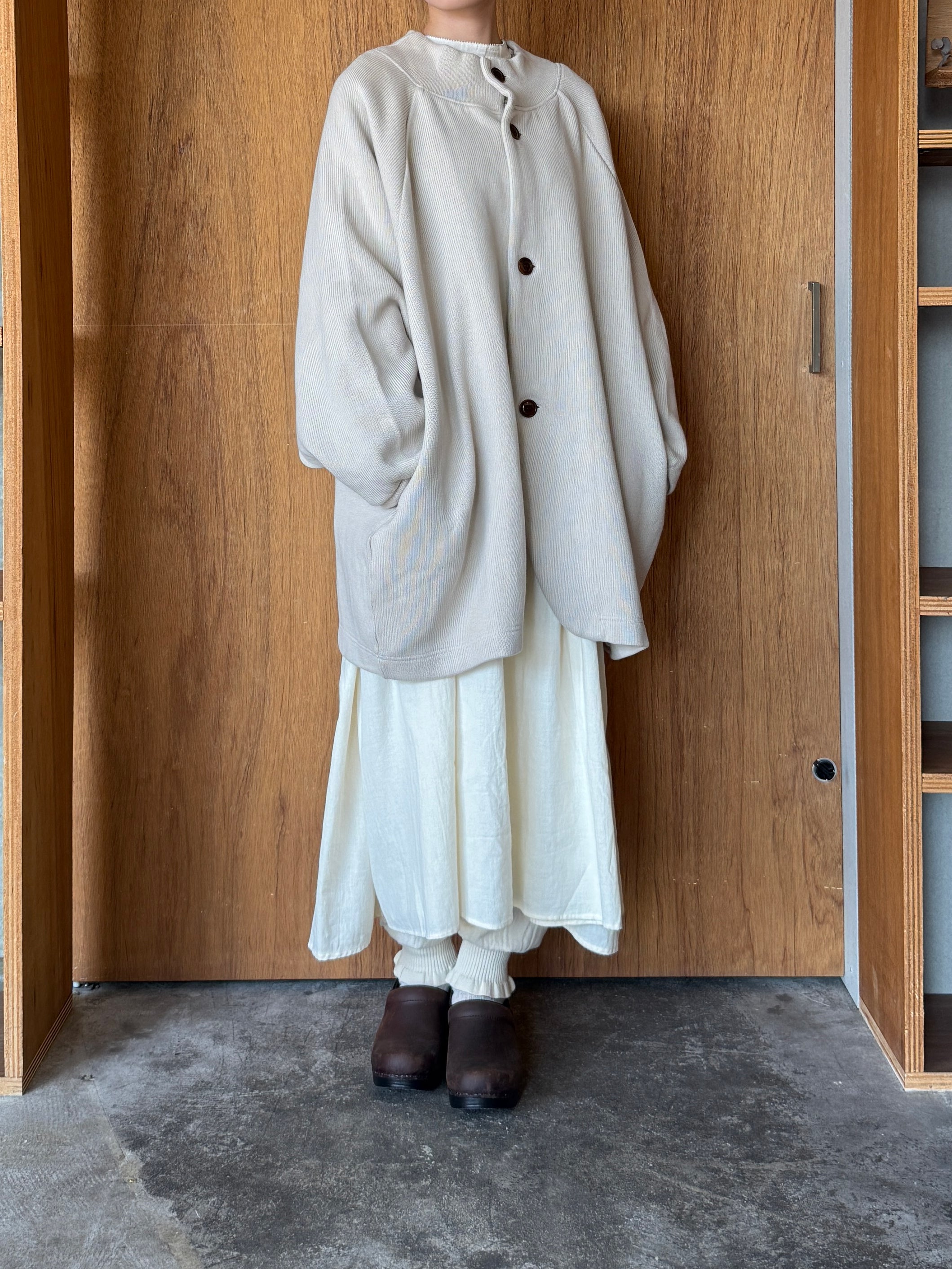 TISSU / クォーターニット コクーンカーディガン（アイボリー）