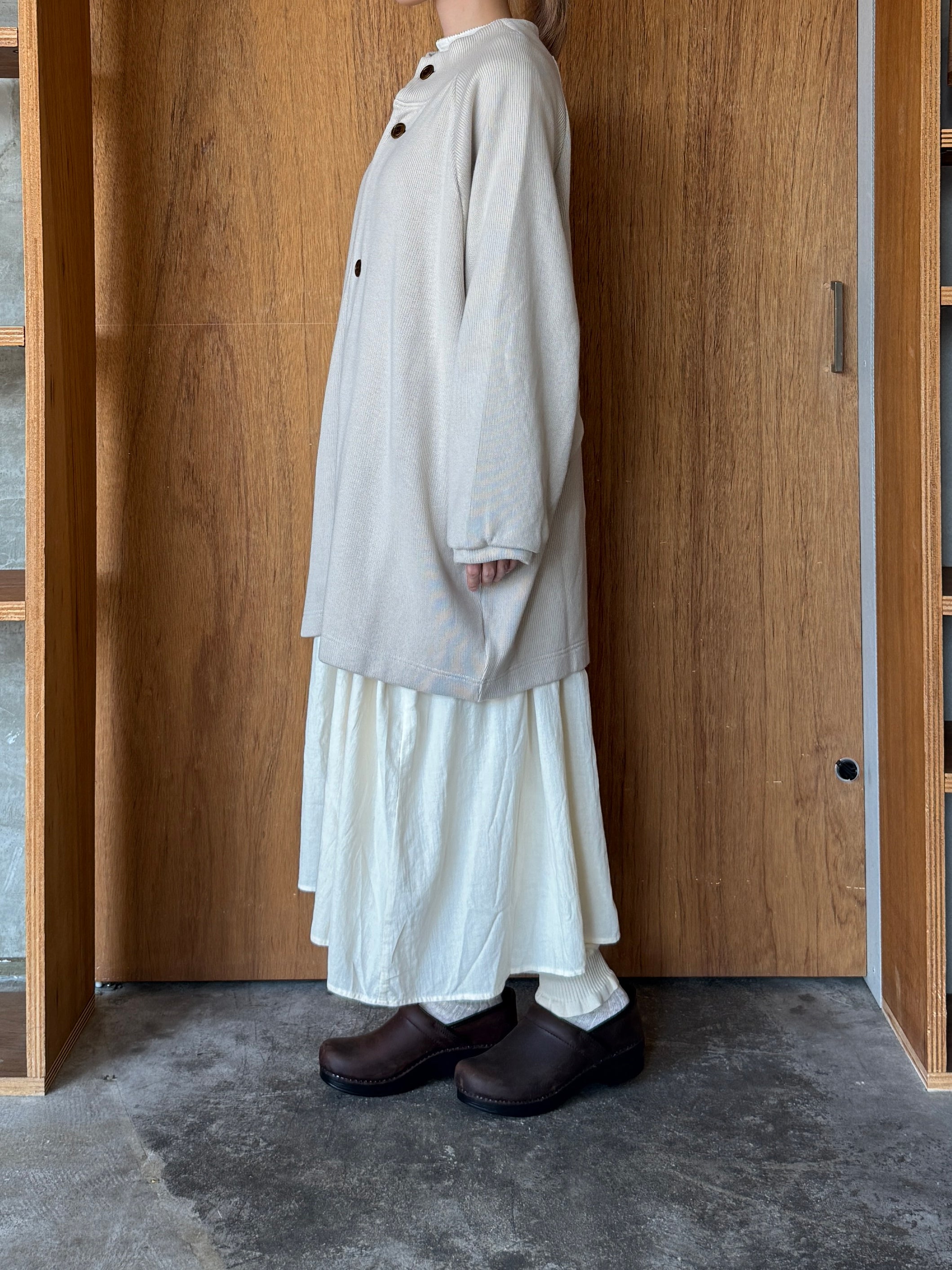 TISSU / クォーターニット コクーンカーディガン（アイボリー）