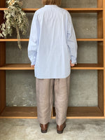 【SALE】UNIVERSAL TISSU / オーガニックリネンツイル ギャザーPT（モカ）