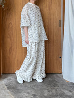 qiri / plie flower JQ  pants (キナリ)