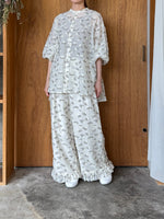 qiri / plie flower JQ  pants (キナリ)