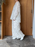 qiri / plie flower JQ  pants (キナリ)