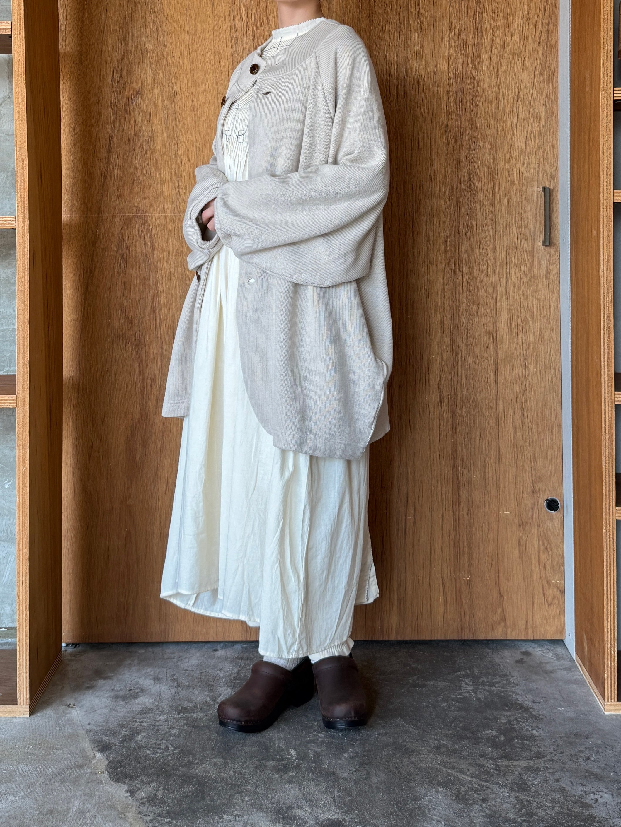 TISSU / クォーターニット コクーンカーディガン（アイボリー）