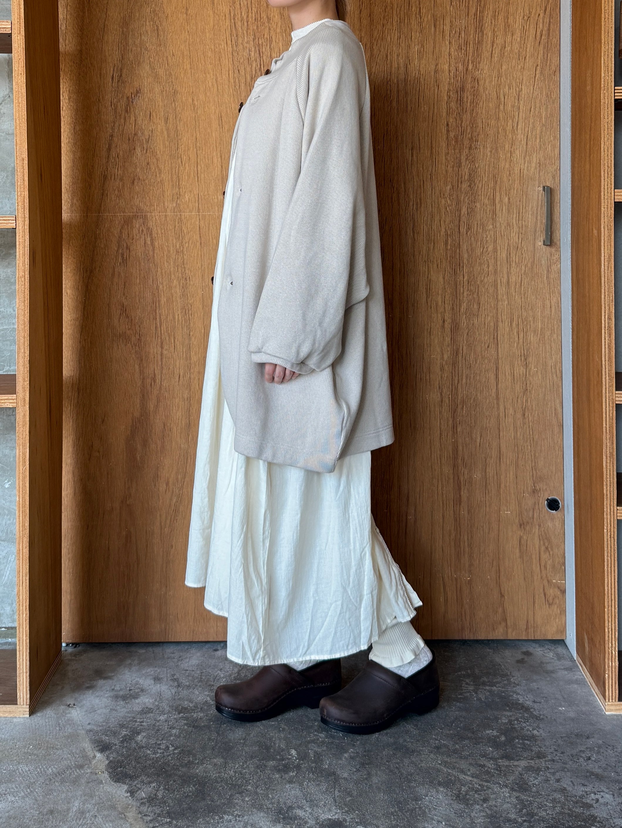 TISSU / クォーターニット コクーンカーディガン（アイボリー）
