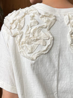 qiri / ribbon collar embroidery Tee (キナリ)