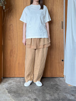 qiri / antique chain embroidery Tee (キナリ)