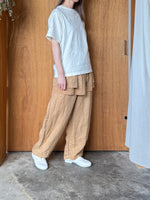 qiri / antique chain embroidery Tee (キナリ)