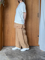 qiri / antique chain embroidery Tee (キナリ)