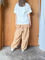 qiri / antique chain embroidery Tee (キナリ)