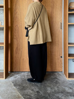 UNIVERSAL TISSU / ウール圧縮 ワイドカーディガン（ベージュ）