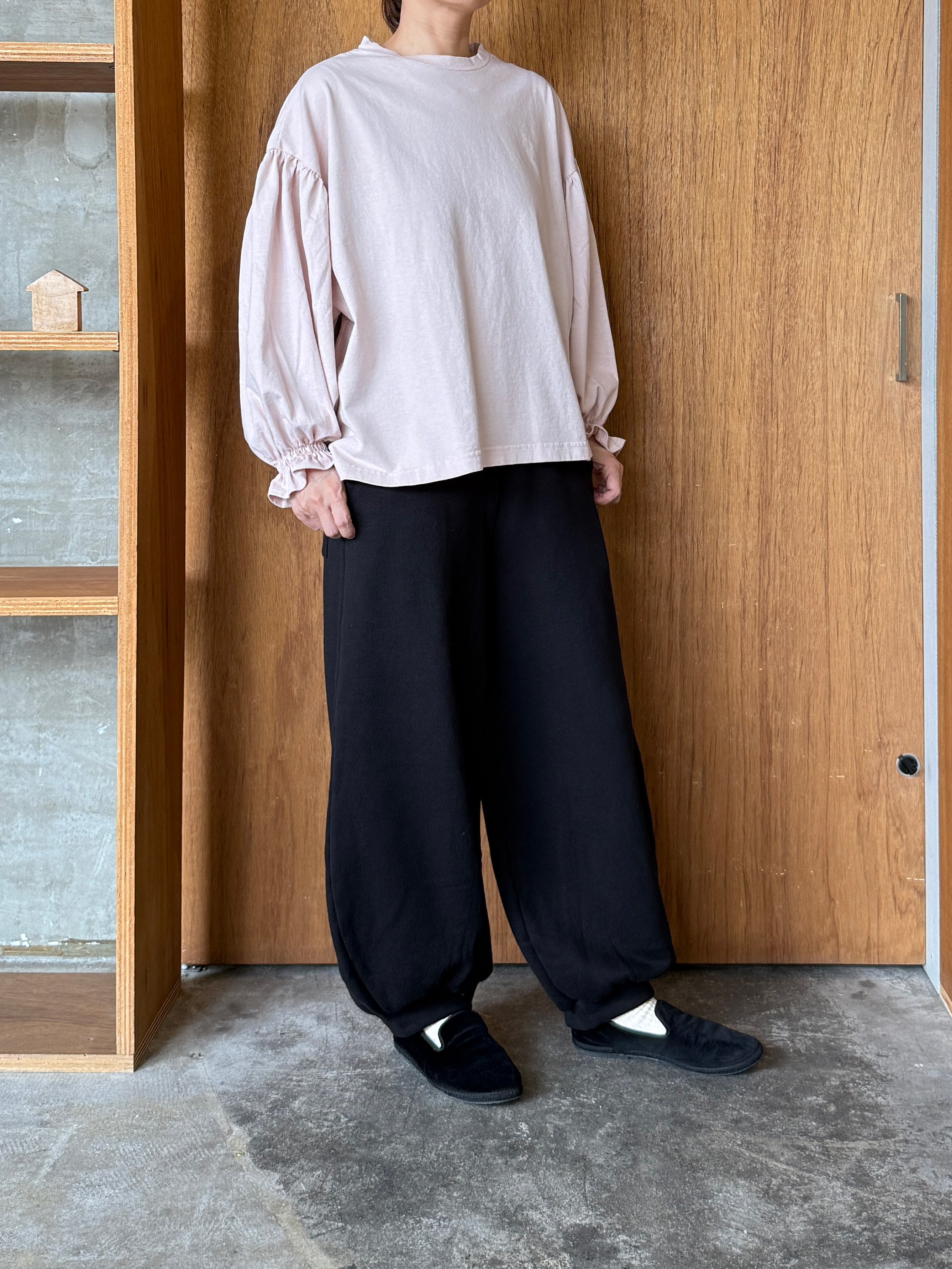 UNIVERSAL  SEVEN / オールUSAコットン 袖口ギャザーPO（スモーキーピンク）