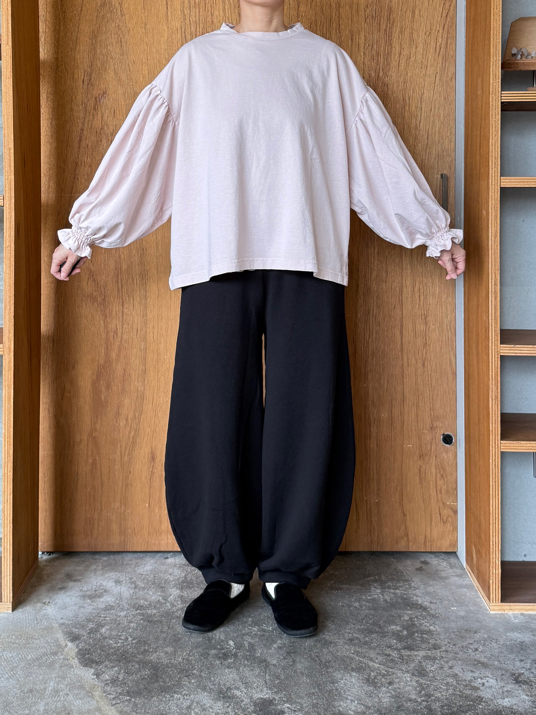 UNIVERSAL  SEVEN / オールUSAコットン 袖口ギャザーPO（スモーキーピンク）