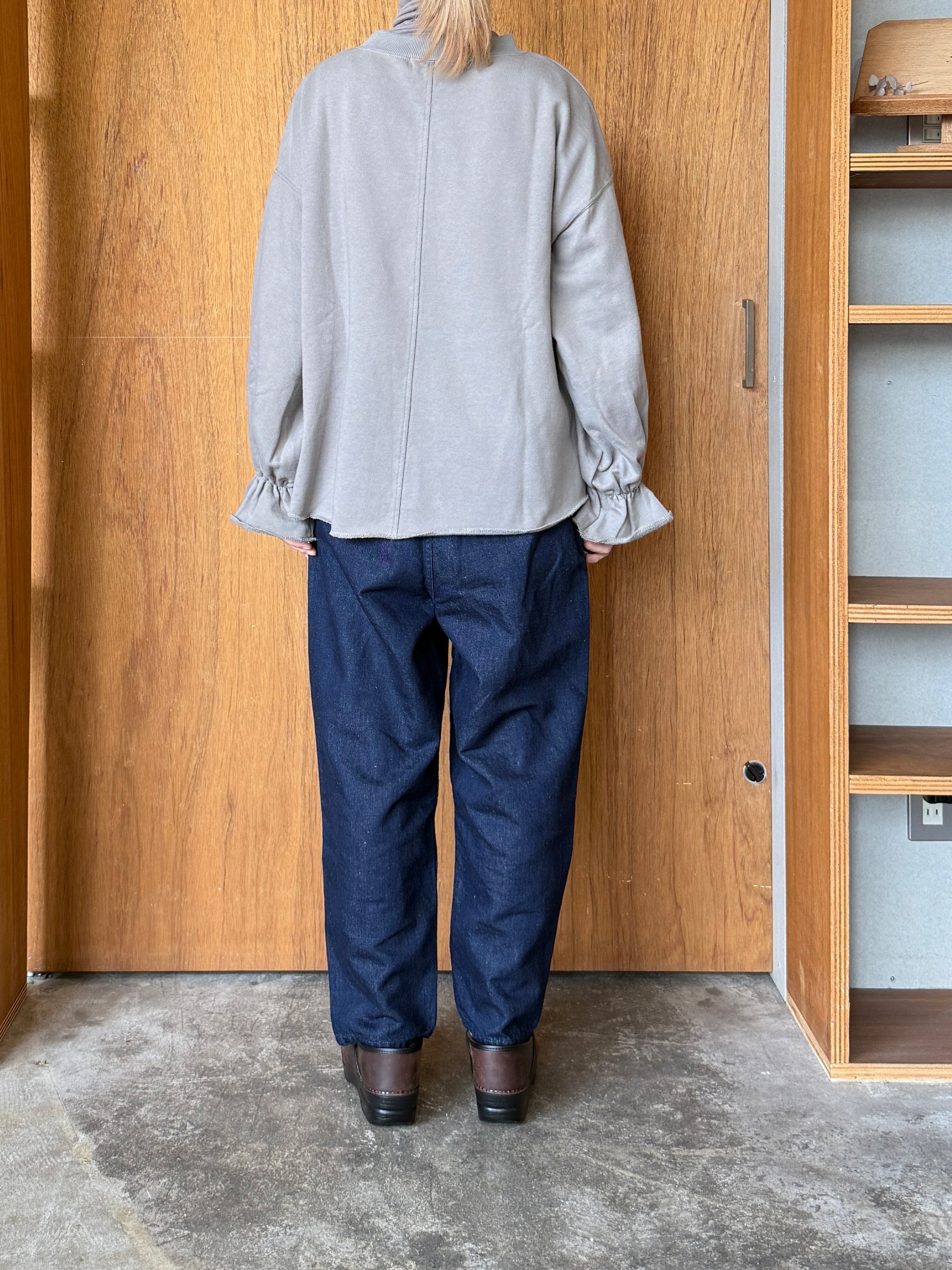 UNIVERSAL TISSU / セントラル裏毛 ギャザースリープPO（グレー）