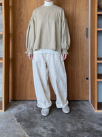 UNIVERSAL SEVEN / オールUSAコットン 袖口ギャザーPO（グレージュ）