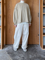 UNIVERSAL SEVEN / オールUSAコットン 袖口ギャザーPO（グレージュ）