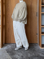 UNIVERSAL SEVEN / オールUSAコットン 袖口ギャザーPO（グレージュ）