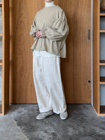 UNIVERSAL SEVEN / オールUSAコットン 袖口ギャザーPO（グレージュ）